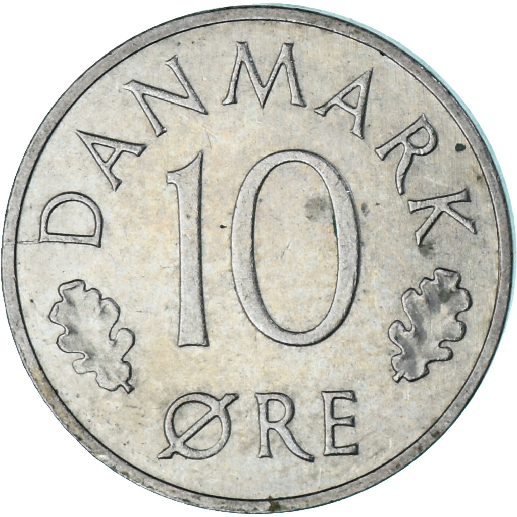 Moneda, Dinamarca, 10 Öre, 1973