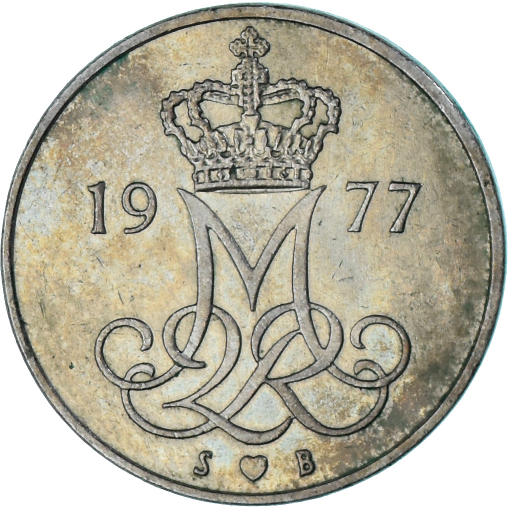 Moeda, Dinamarca, 10 Öre, 1977