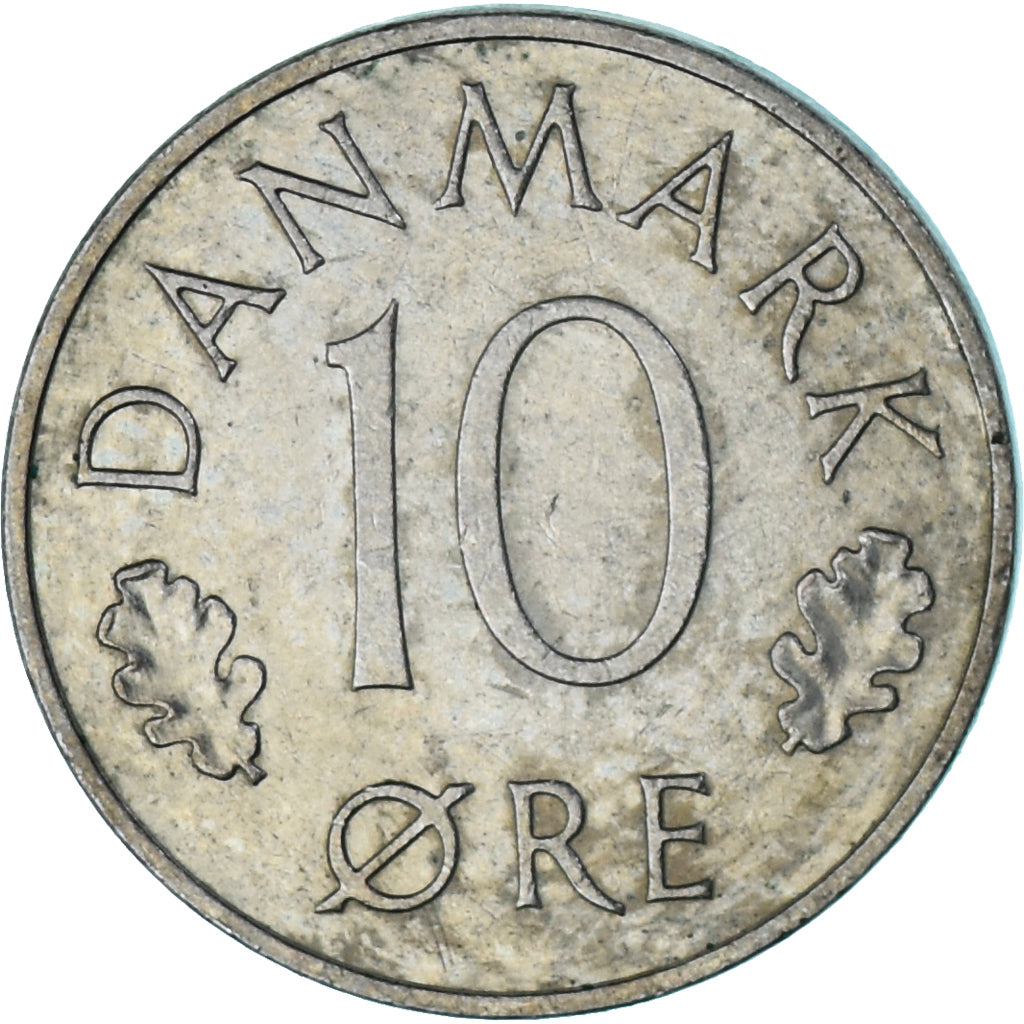 Moeda, Dinamarca, 10 Öre, 1977