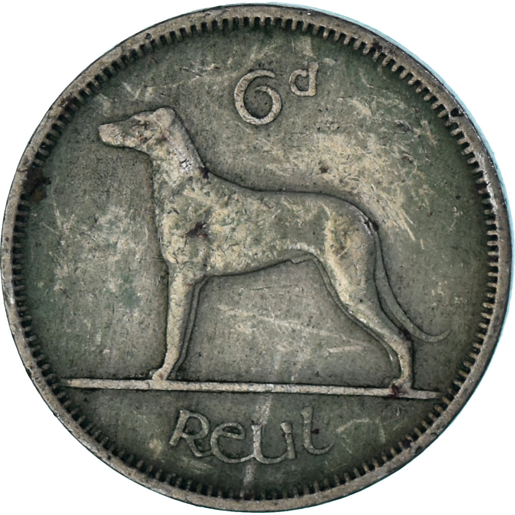 Moneda, Irlanda, 6 Pence, 1960