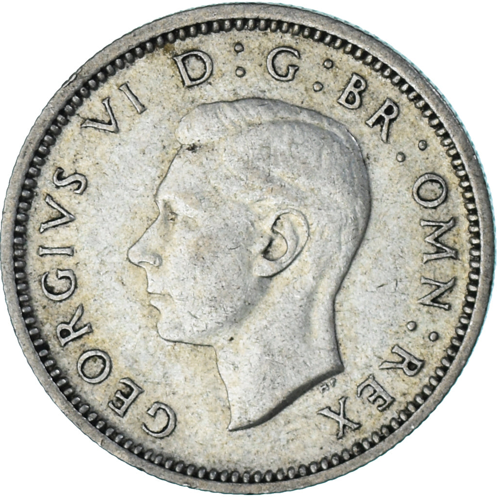 Monnaie, Grande-Bretagne, 6 Pence, 1946