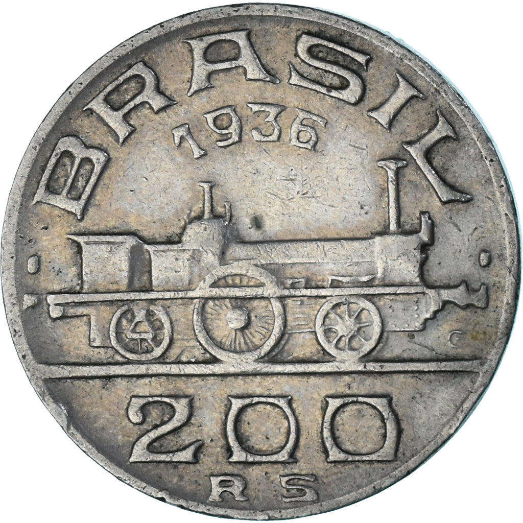 Moneda, Brasil, 200 Reis, 1936