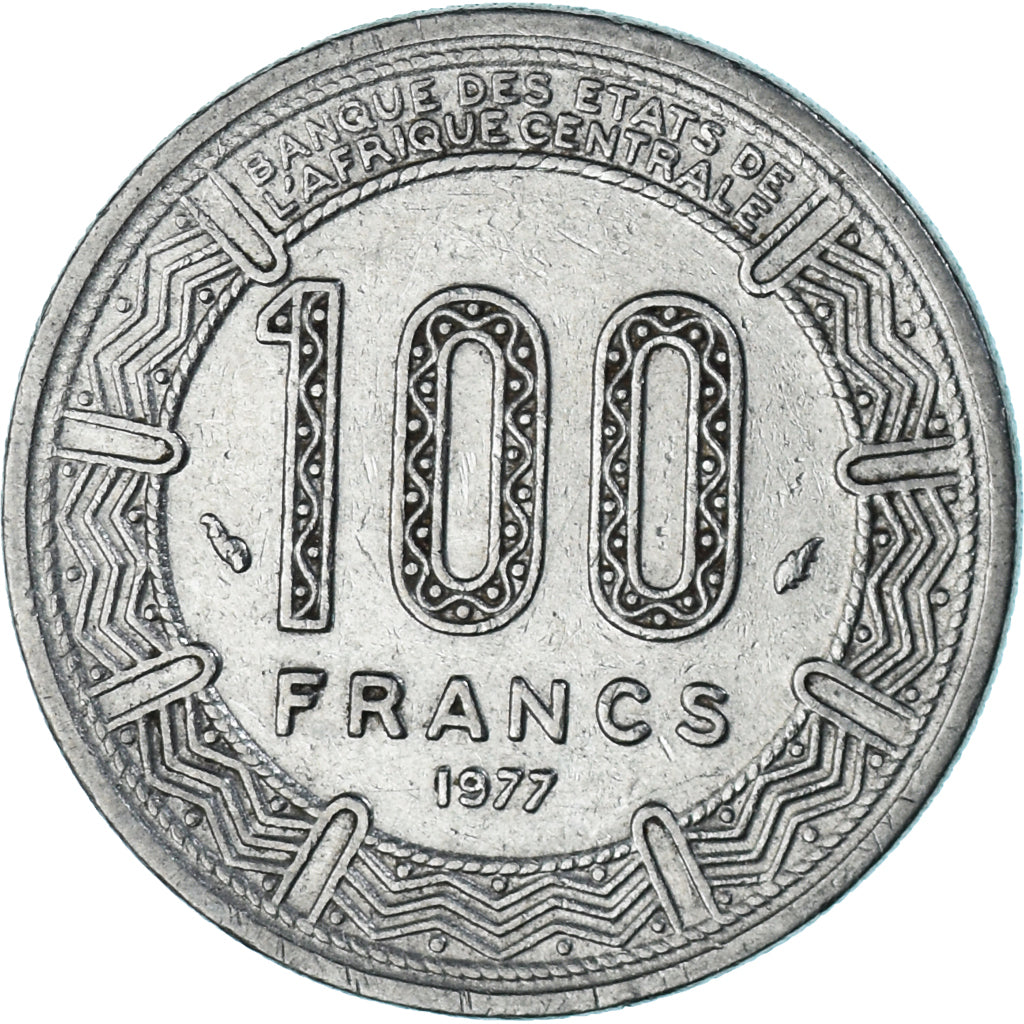 Munten, Gabon, 100 Francs, 1977