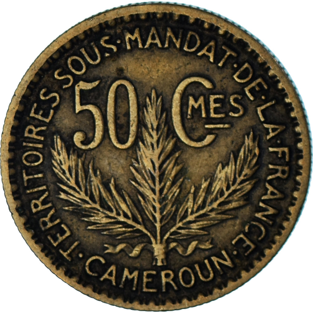 Moneda, Camerún, 50 Centimes, 1924