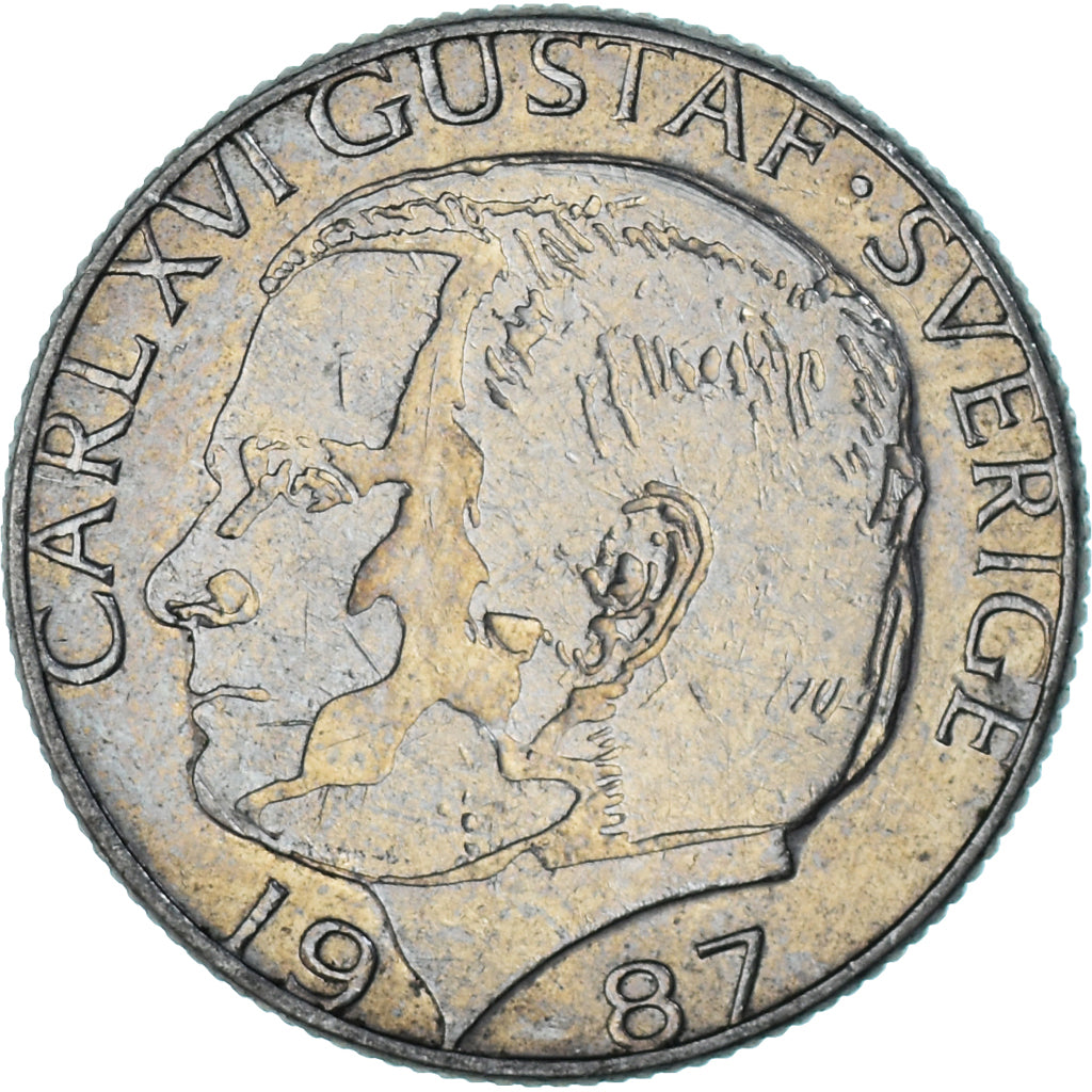 Moneta, Szwecja, Krona, 1987