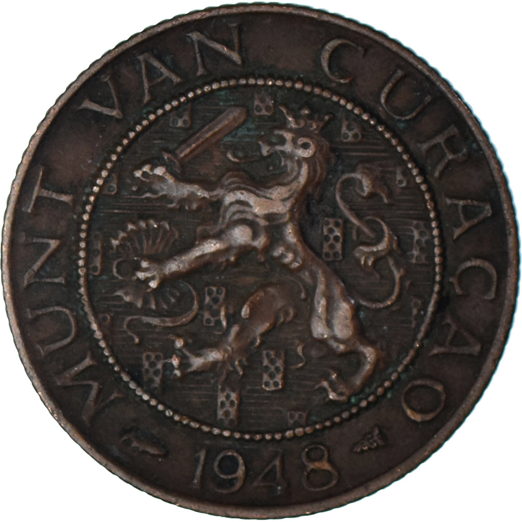 Coin, Curacao, 2-1/2 Cents, 1948