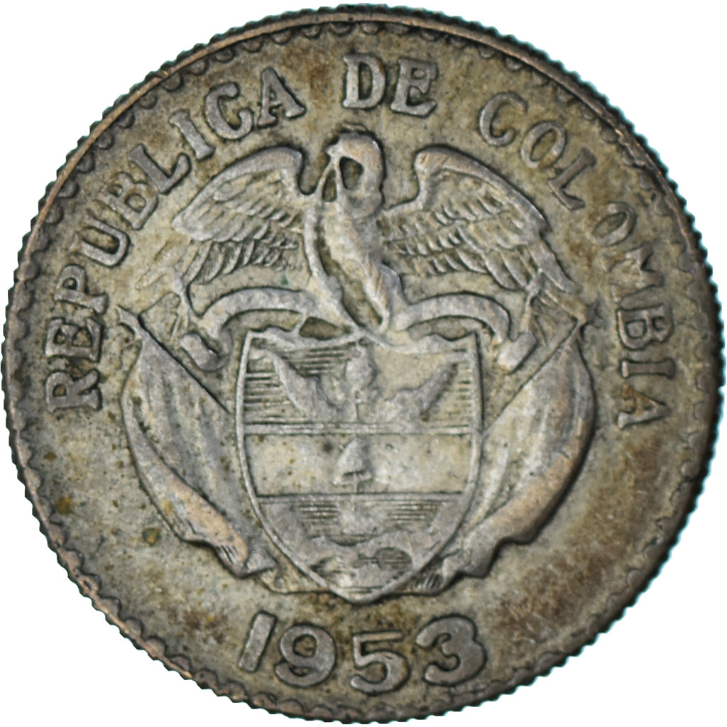 Coin, Colombia, 20 Centavos, 1953