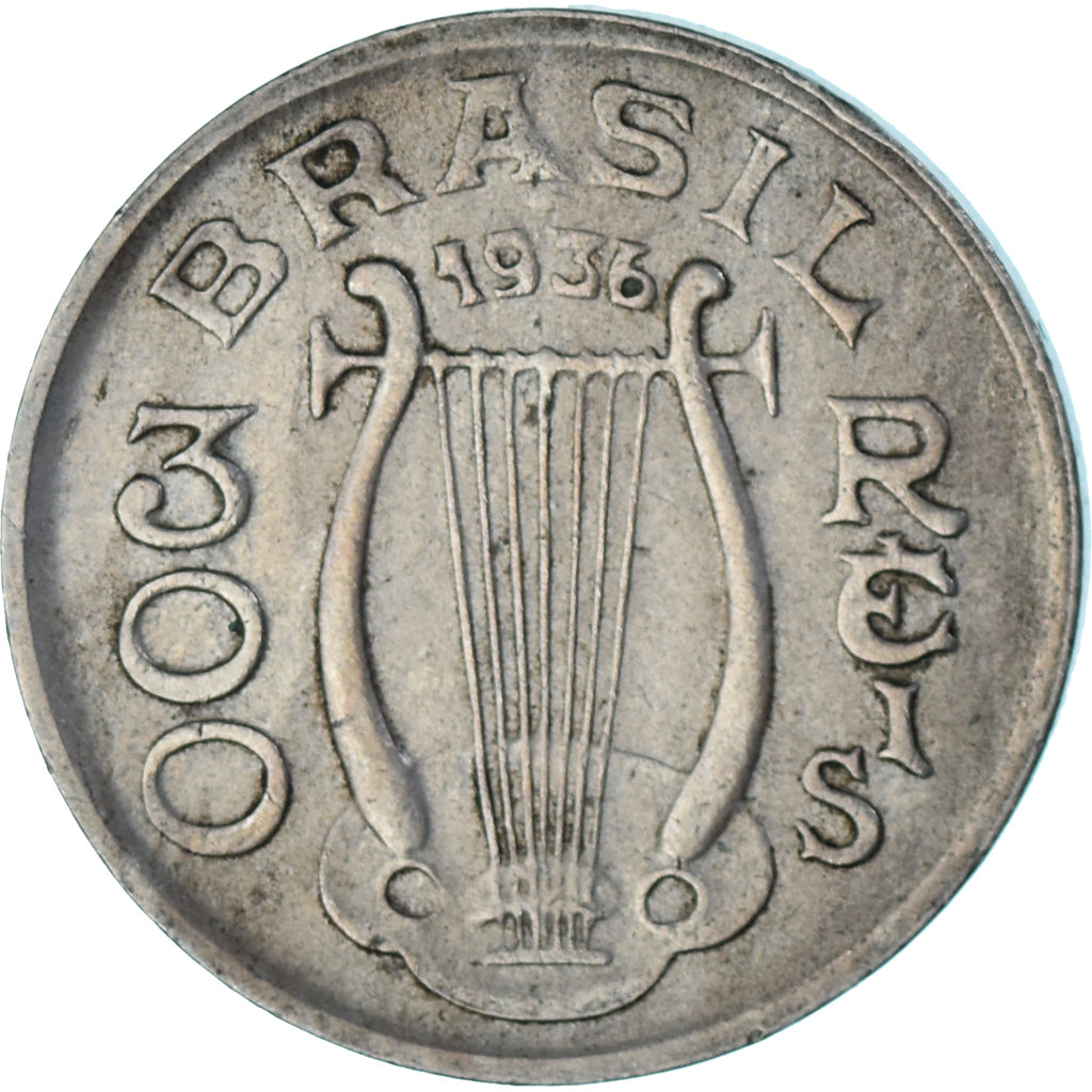 Münze, Brasilien, 300 Reis, 1936