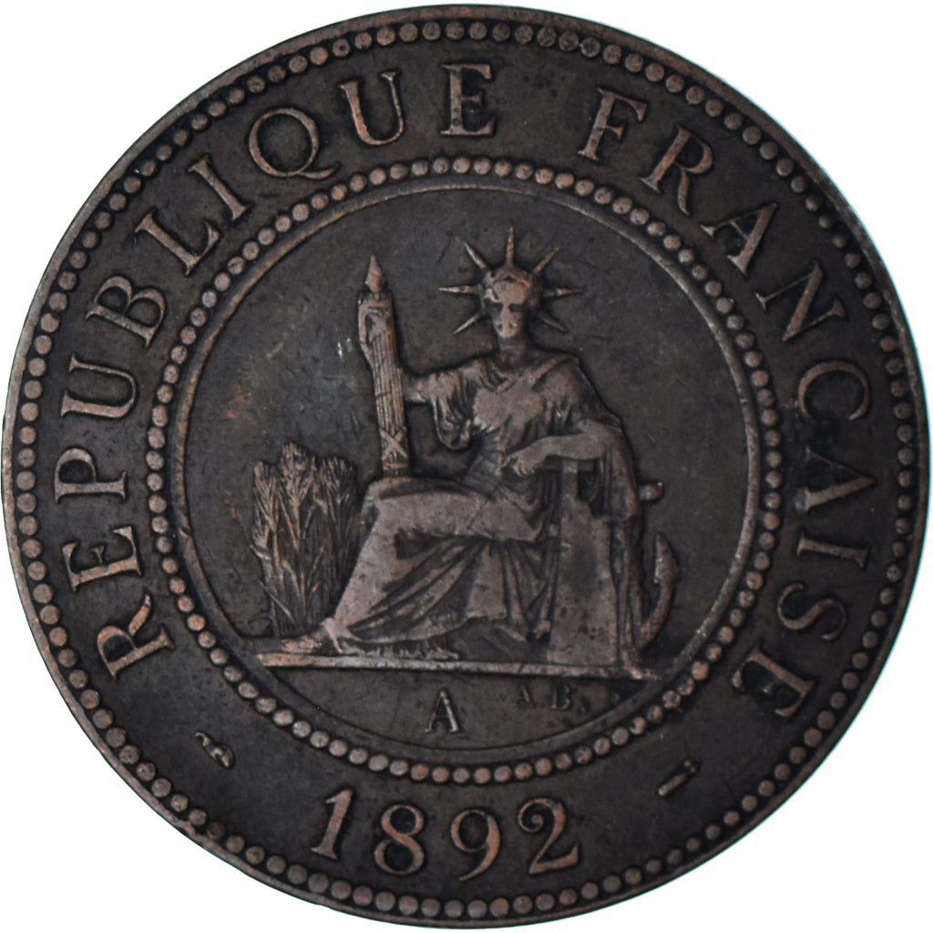 Munten, FRANS INDO-CHINA, Cent, 1892