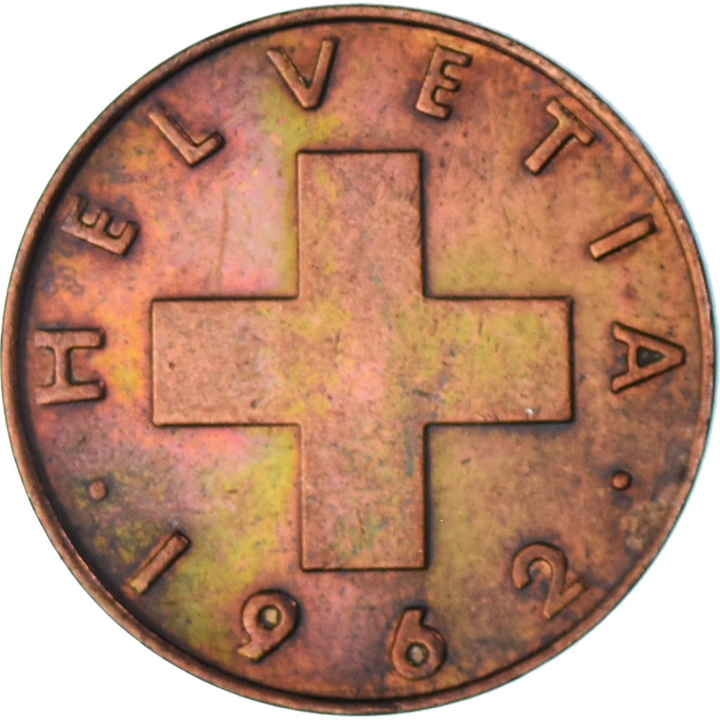 Coin, Switzerland, Rappen, 1962