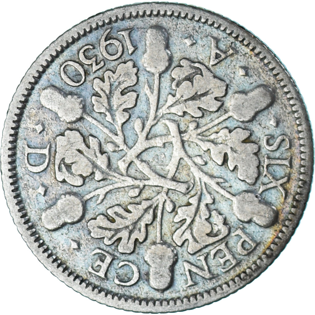 Monnaie, Grande-Bretagne, 6 Pence, 1930