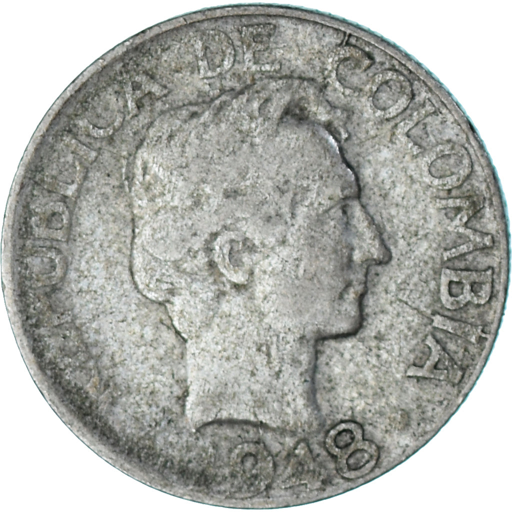 Coin, Colombia, 10 Centavos, 1948
