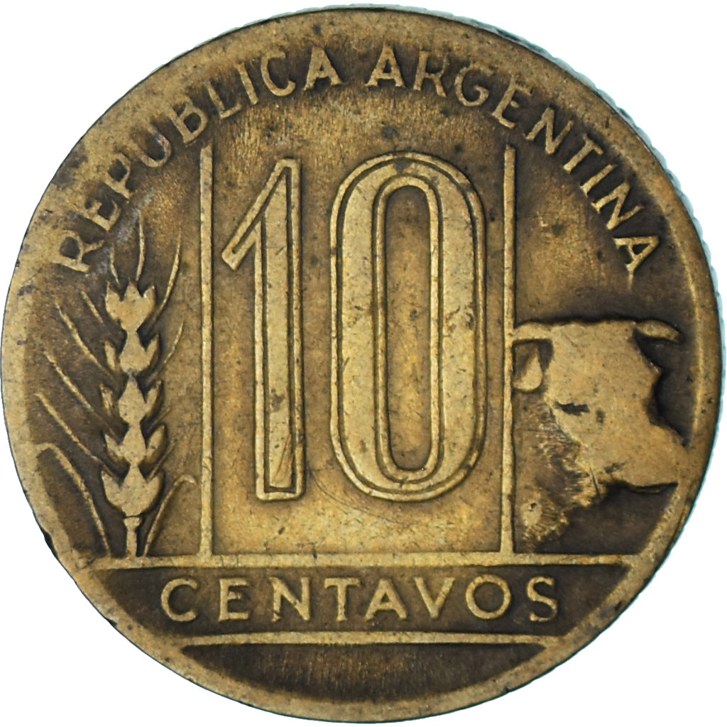 Moeda, Argentina, 10 Centavos, 1946