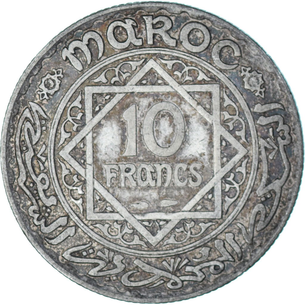 Moneda, Marruecos, 10 Francs