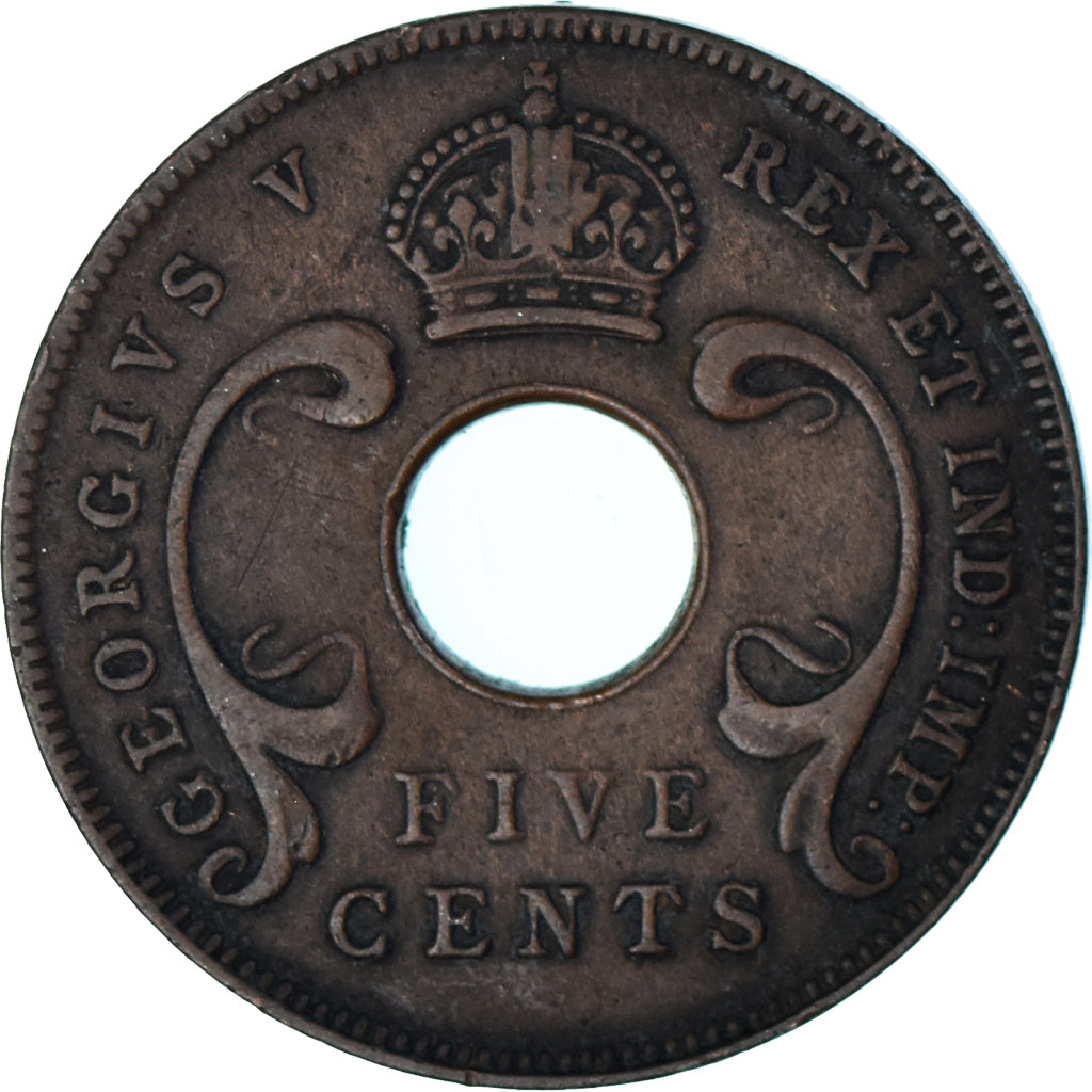 Coin, EAST AFRICA, 5 Cents, 1925