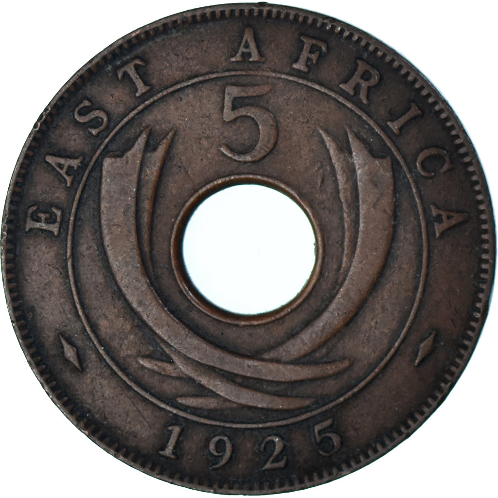 Coin, EAST AFRICA, 5 Cents, 1925
