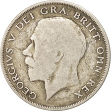 GREAT BRITAIN, 1/2 Crown, 1921, KM #818.1a, VF(20-25), Silver, 32.3, 13.64