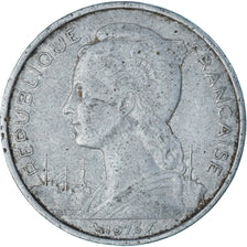 Moneda, TERRITORIO FRANCÉS DE LOS AFARS E ISSAS, 5 Francs, 1975