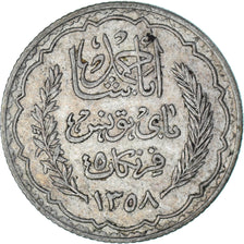 Moneda, Túnez, 5 Francs, 1939