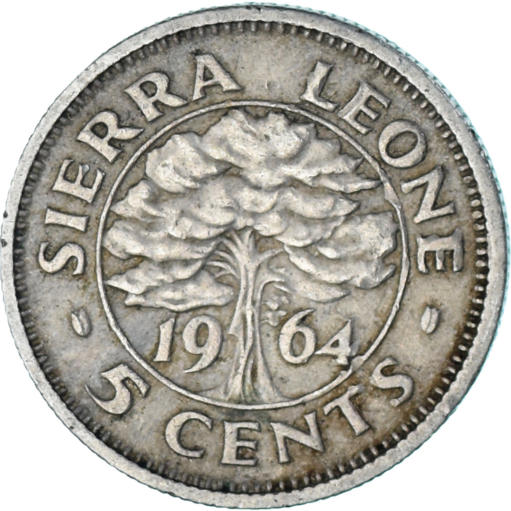 Moneta, Sierra Leone, 5 Cents, 1964