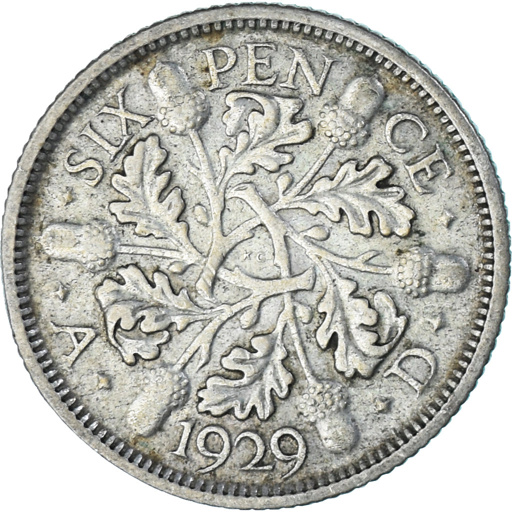 Moneta, Wielka Brytania, 6 Pence, 1929
