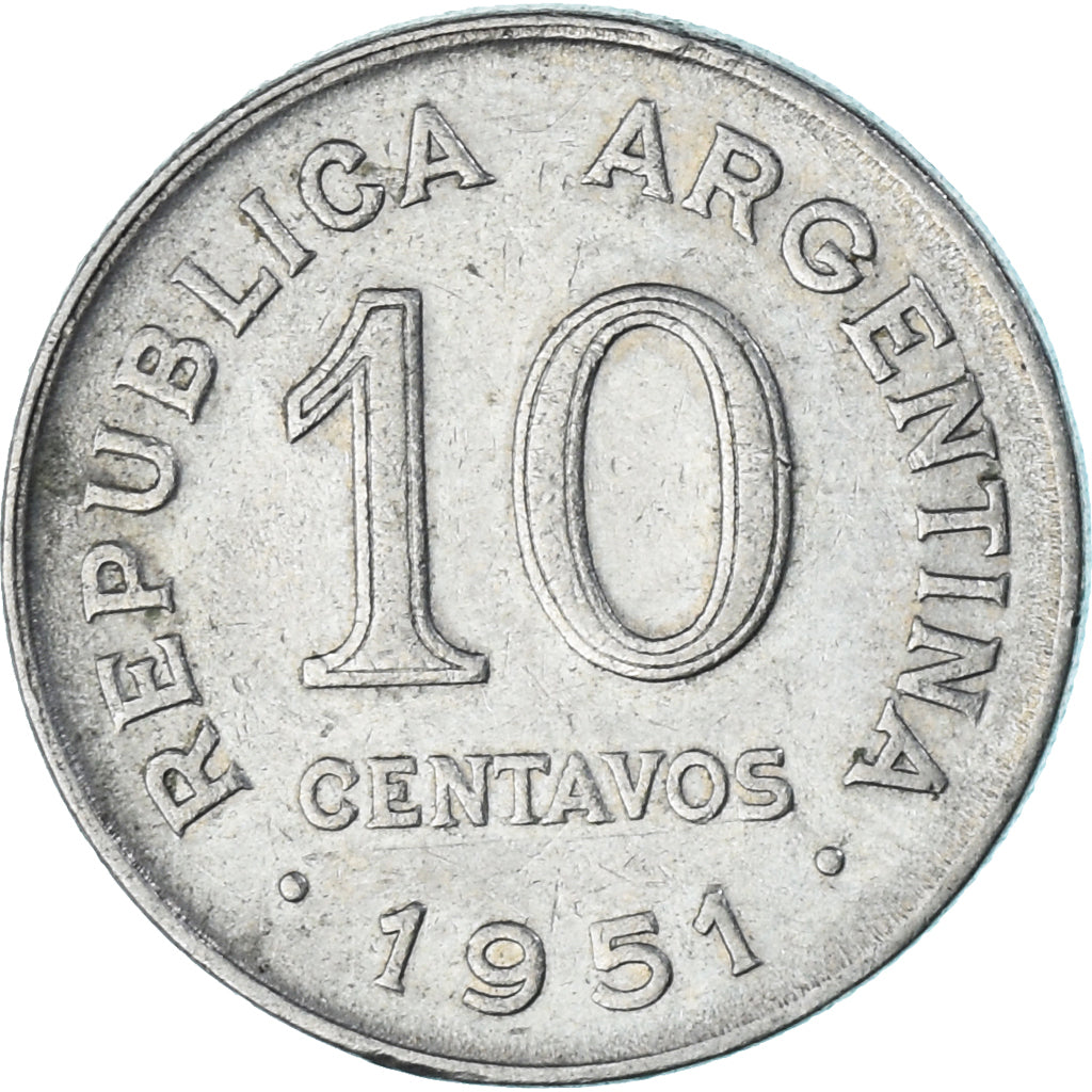 Munten, Argentinië, 10 Centavos, 1951