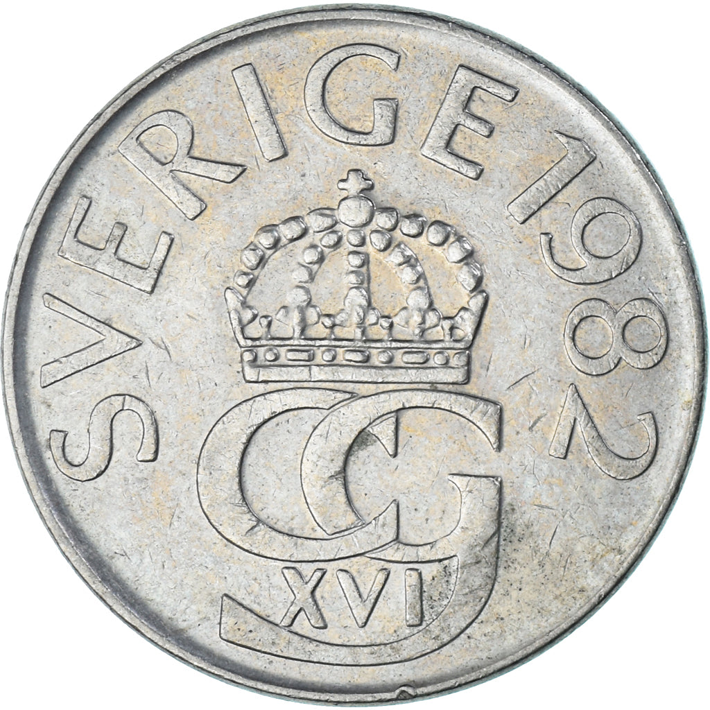 Moneda, Suecia, 5 Kronor, 1982