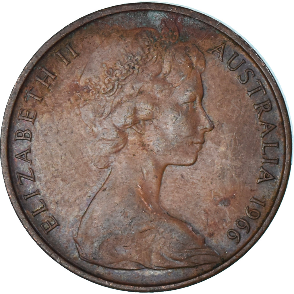 Moneta, Australia, 2 Cents, 1966