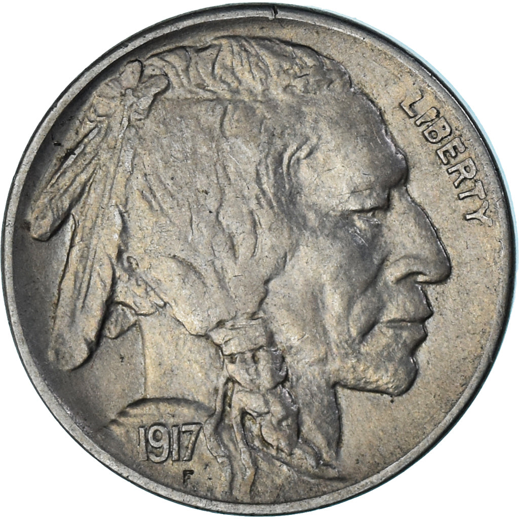 Moneda, Estados Unidos, 5 Cents, 1917