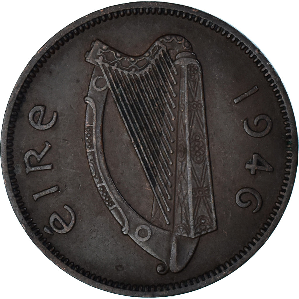Moneda, Irlanda, 1/2 Penny, 1946
