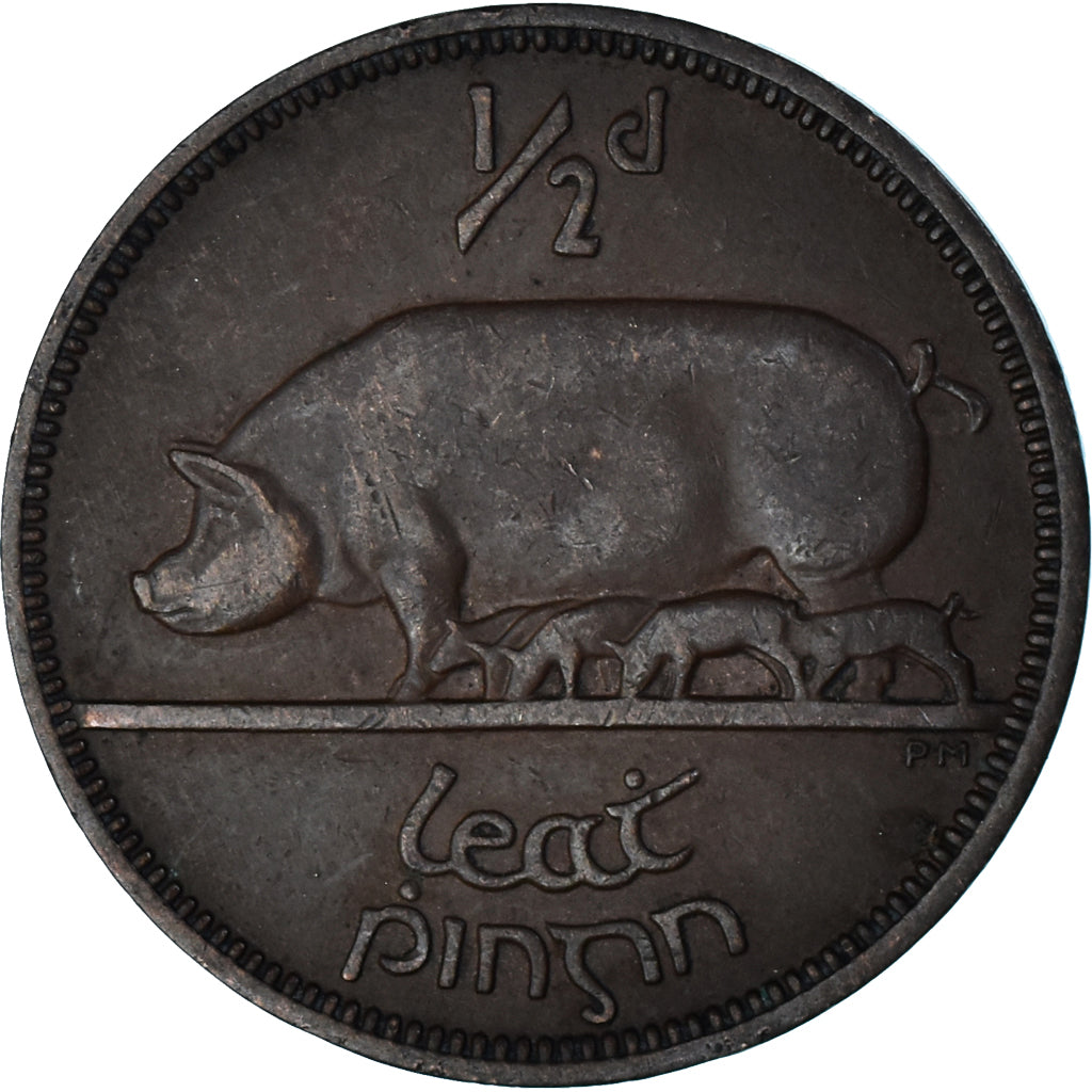Moneda, Irlanda, 1/2 Penny, 1946
