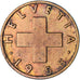 Coin, Switzerland, Rappen, 1955