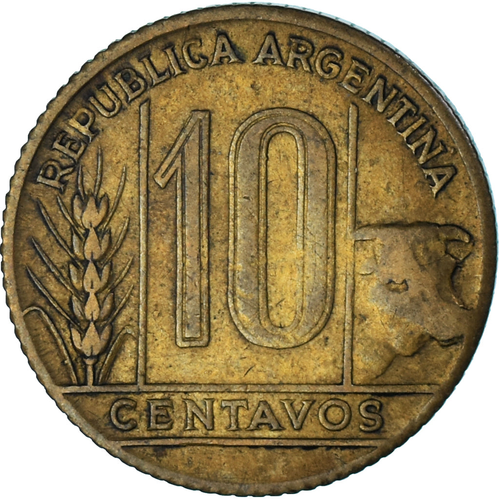 Münze, Argentinien, 10 Centavos, 1949