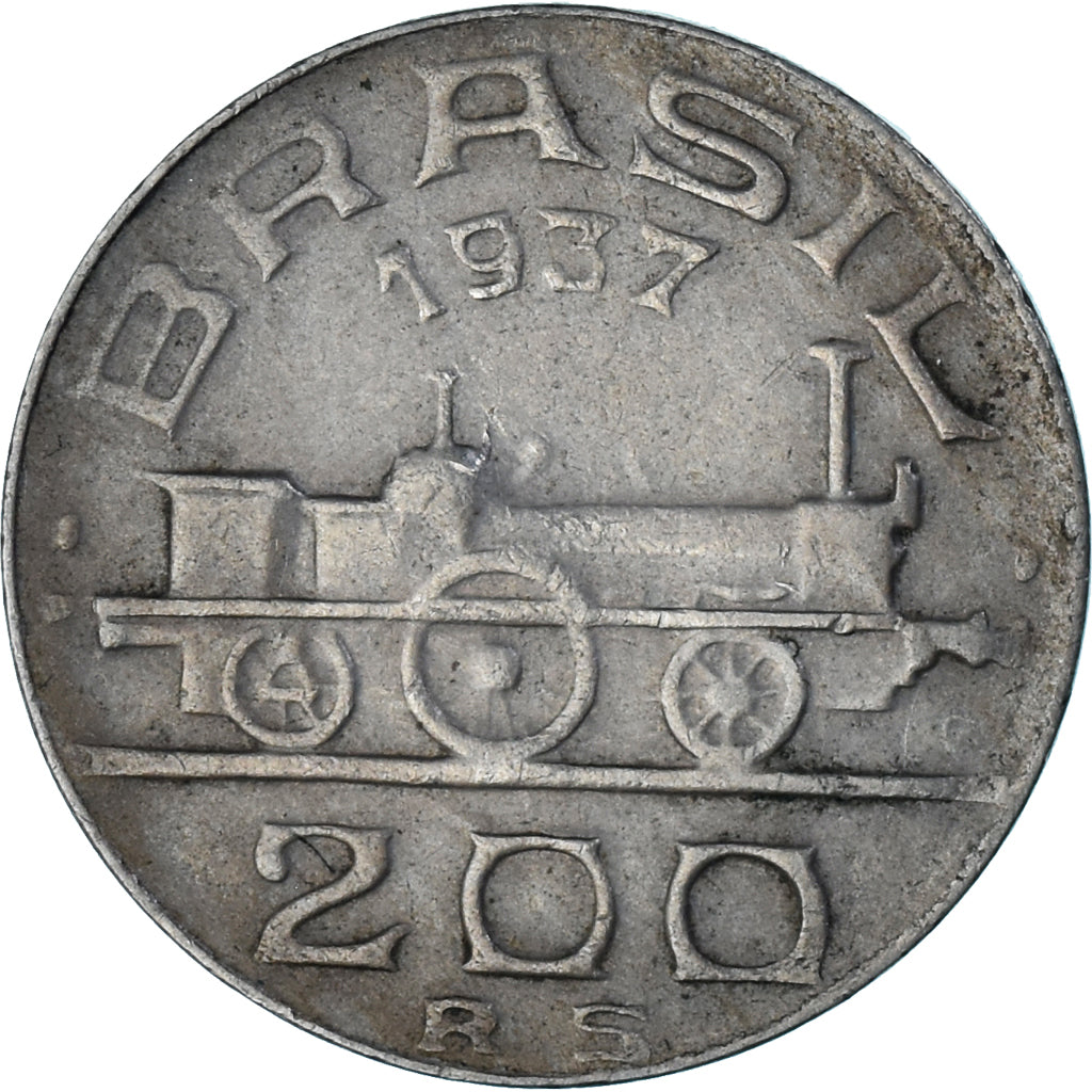 Münze, Brasilien, 200 Reis, 1937