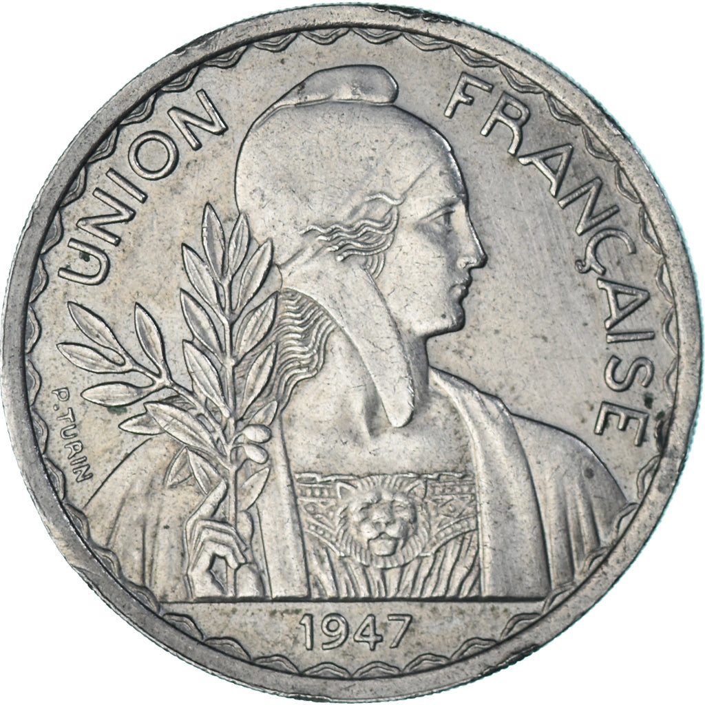 Coin, French Indochina, Piastre, 1947