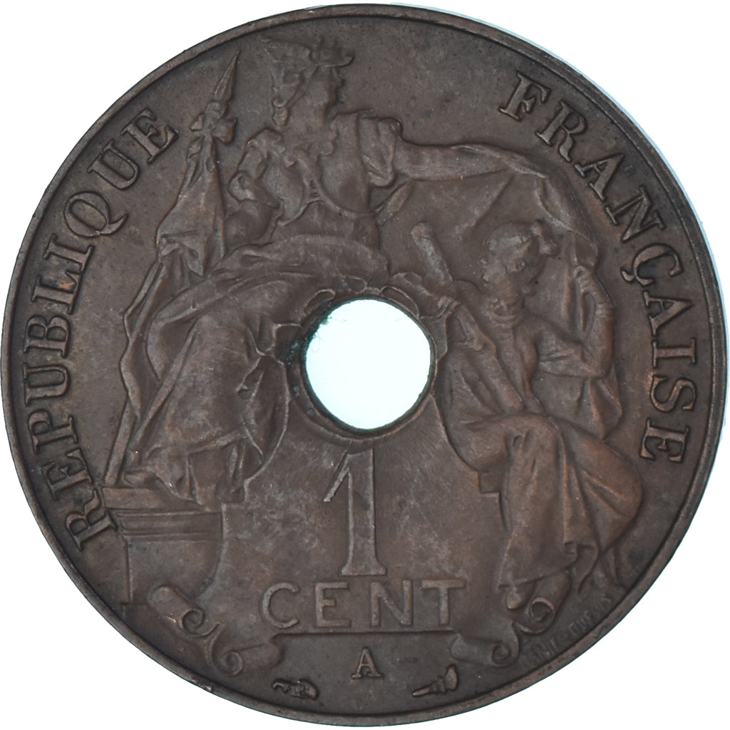 Moneda, INDOCHINA FRANCESA, Cent, 1917