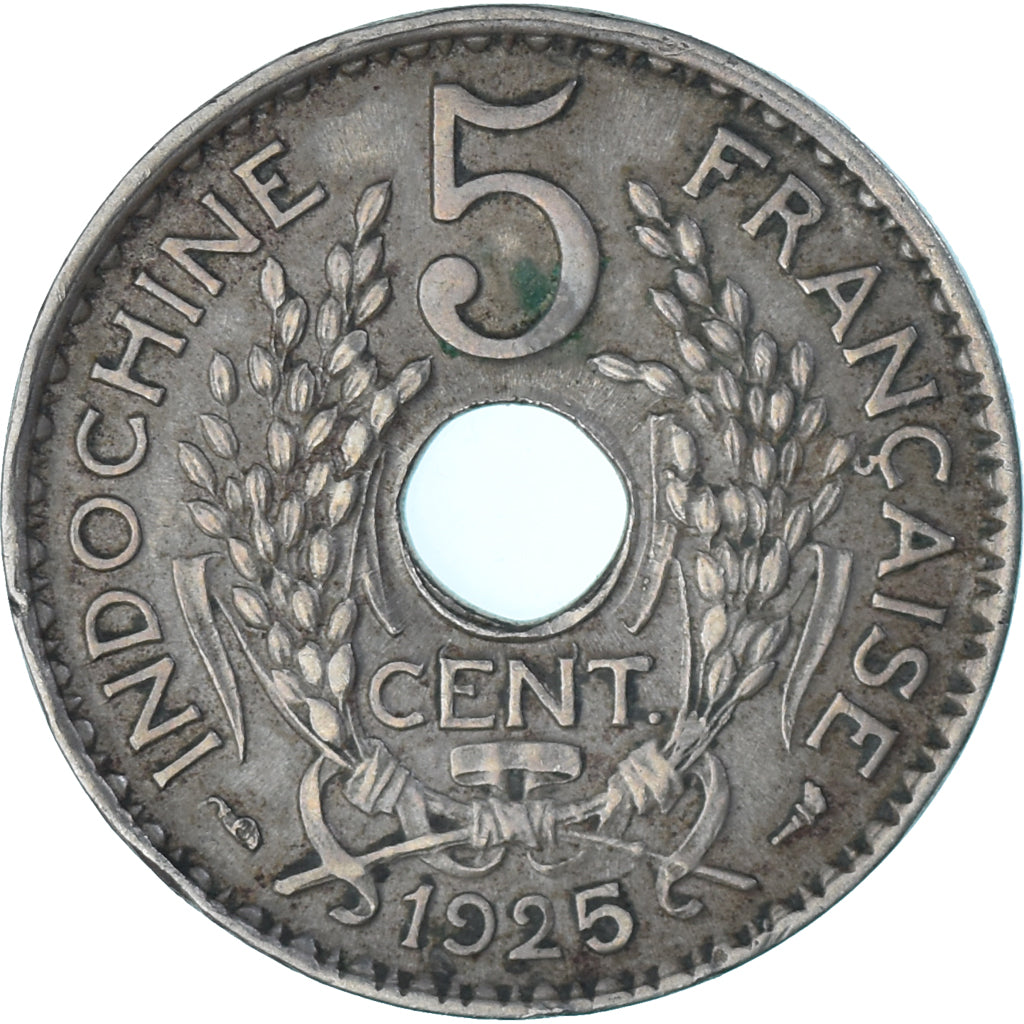 Moneda, Indochina francesa, 5 Cents, 1925