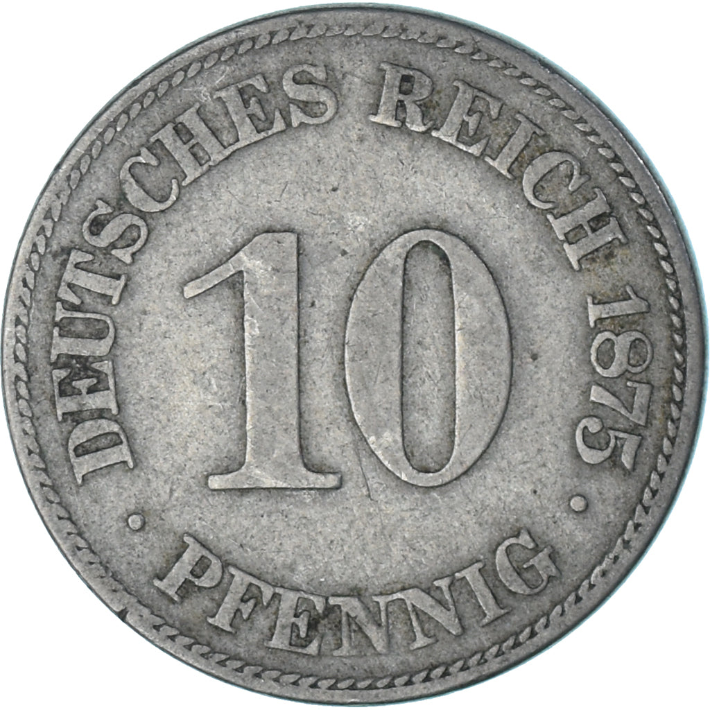 Coin, Germany, 10 Pfennig, 1875