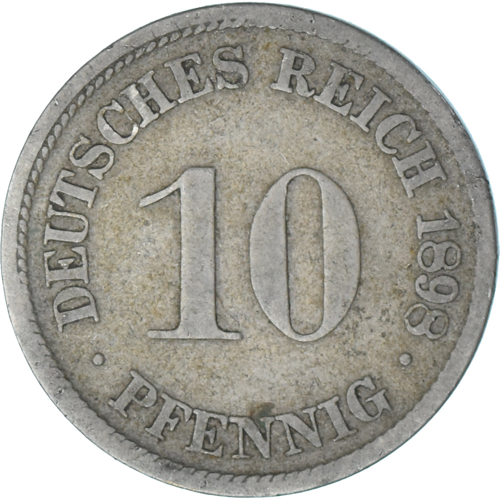 Coin, Germany, 10 Pfennig, 1898