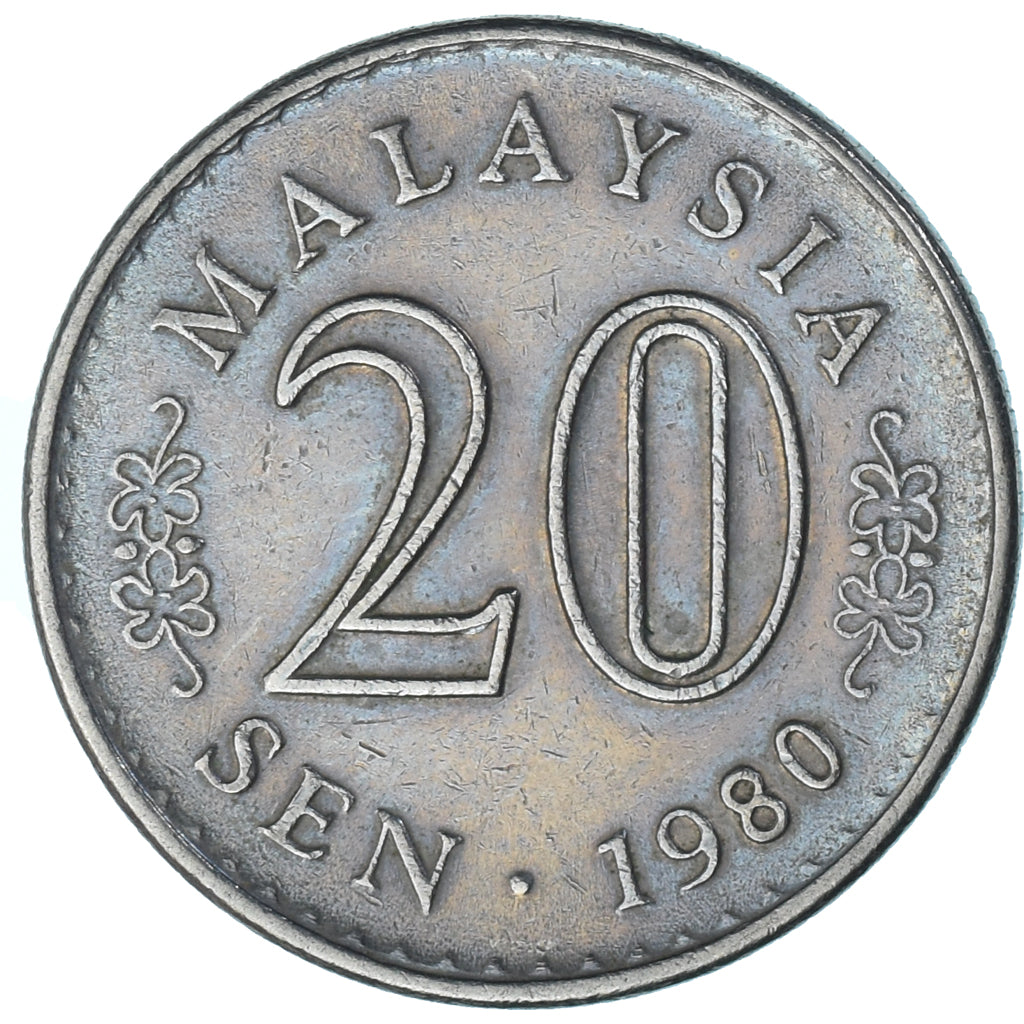 Munten, Maleisië, 20 Sen, 1980