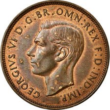 Coin, Great Britain, George VI, Penny, 1937, AU(55-58), Bronze, KM:845