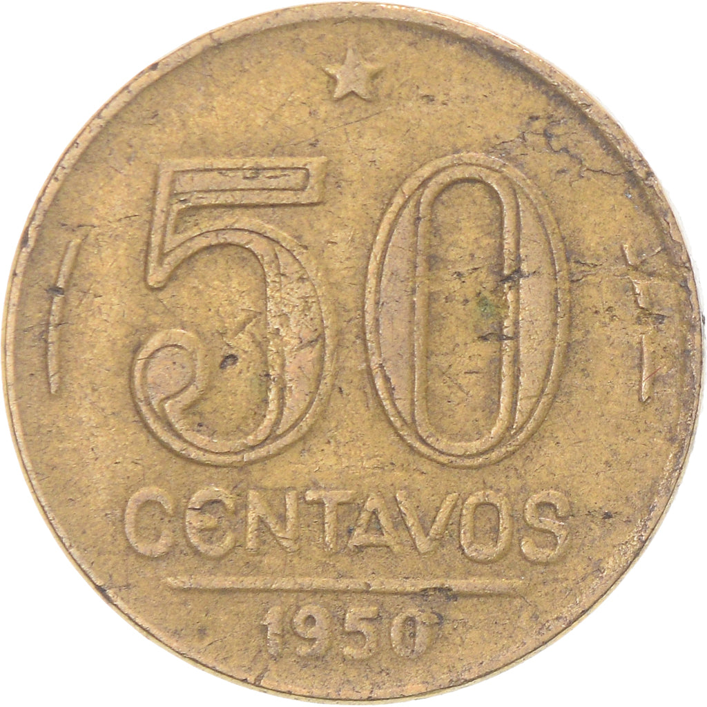 Moneda, Brasil, 50 Centavos, 1950