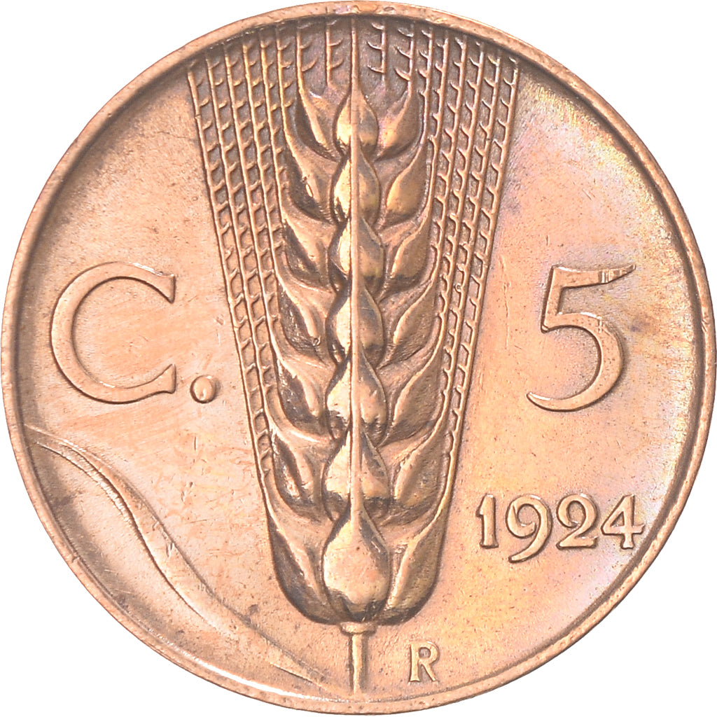 Coin, Italy, 5 Centesimi, 1924