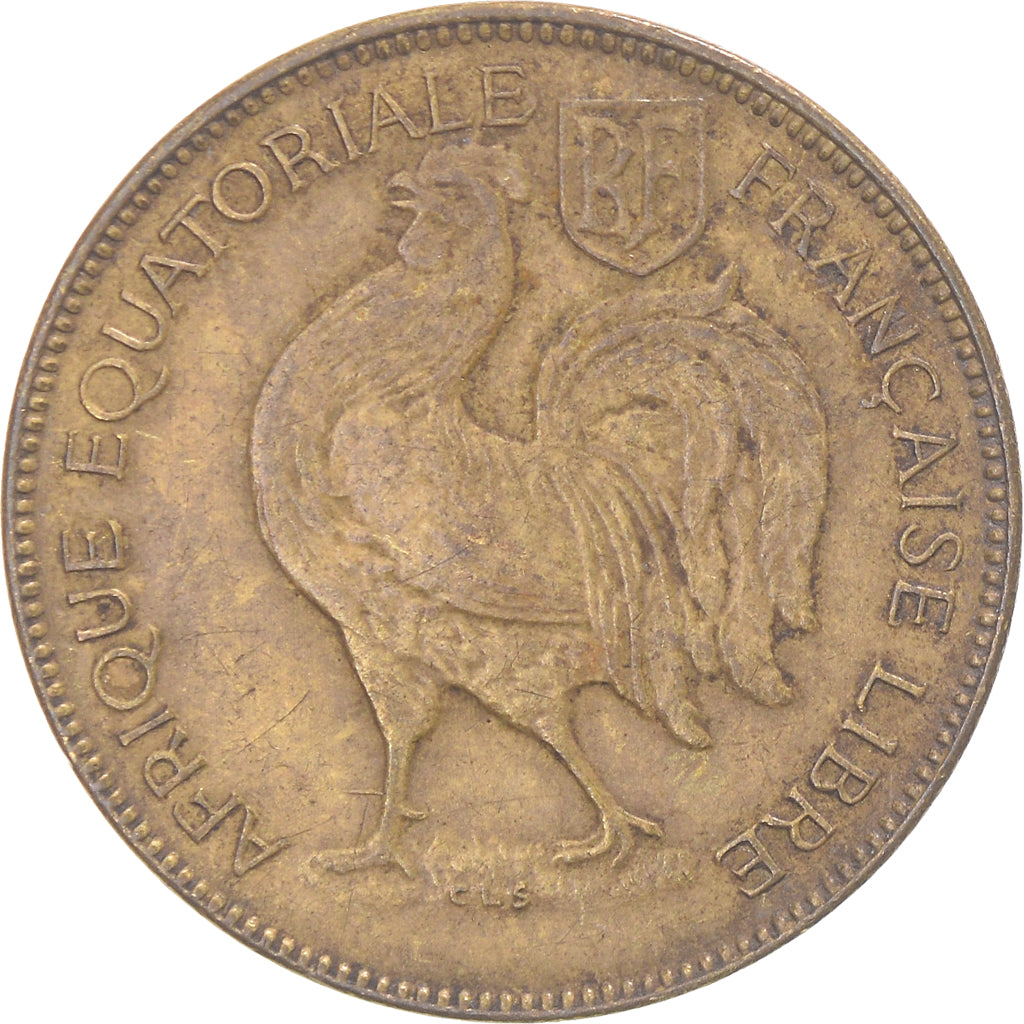 Coin, French Equatorial Africa, Franc, 1942