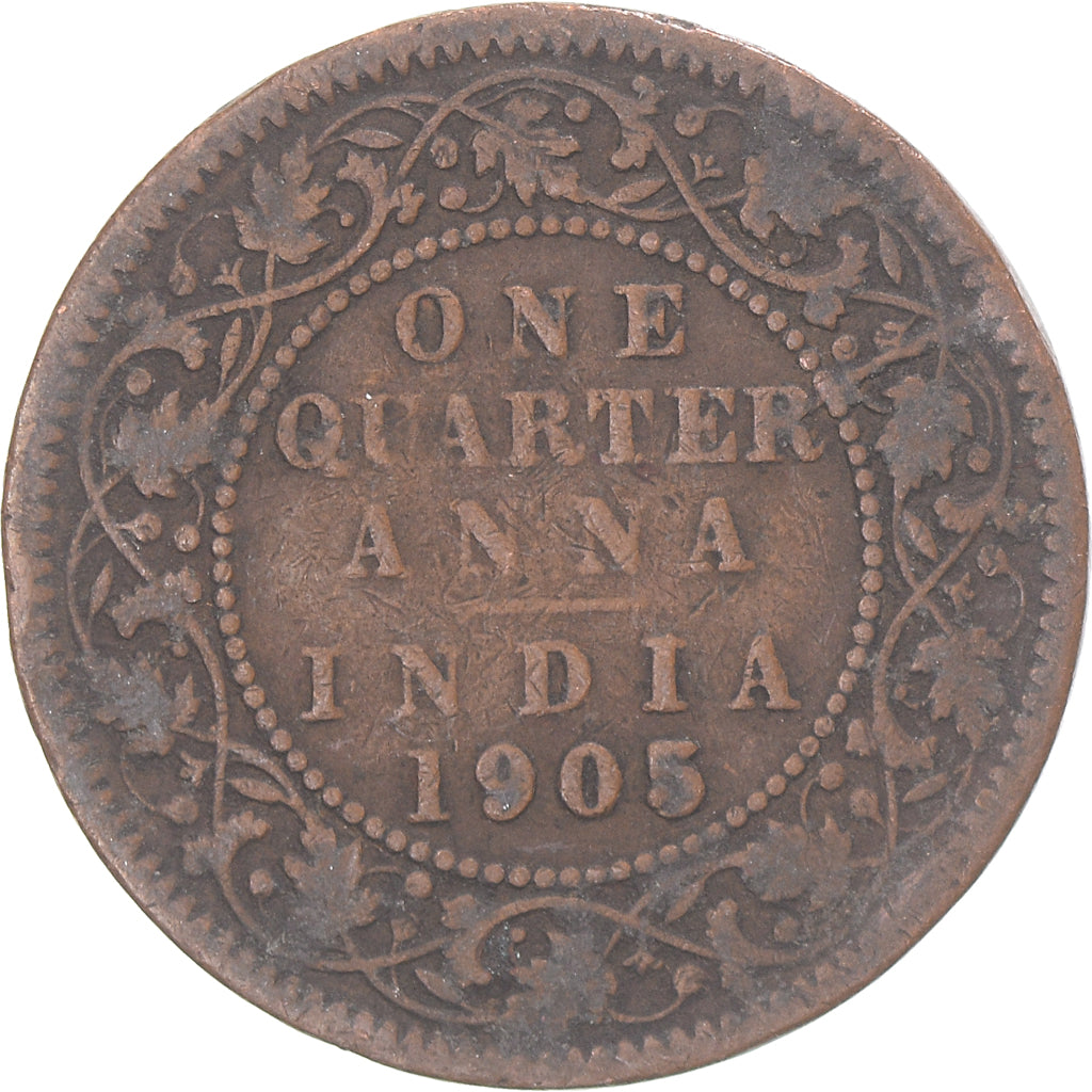 Münze, India, 1/4 Anna, 1905