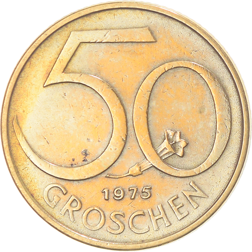 Moneta, Austria, 50 Groschen, 1975