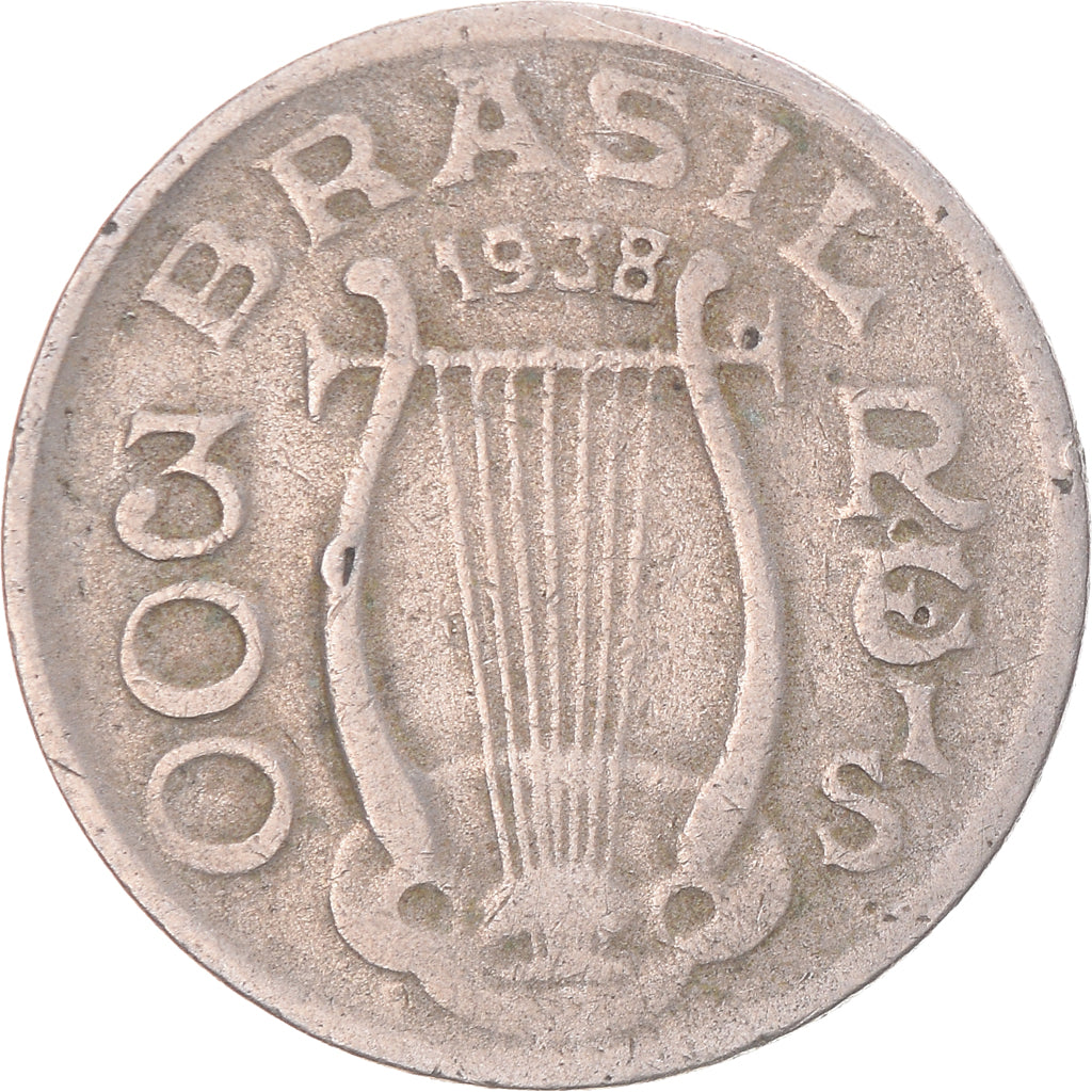 Munten, Brazilië, 300 Reis, 1938