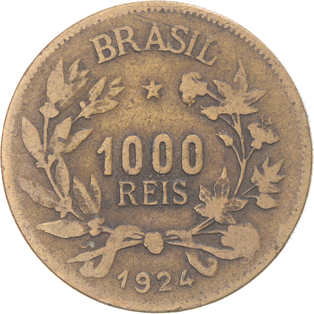 Moneda, Brasil, 1000 Reis, 1924