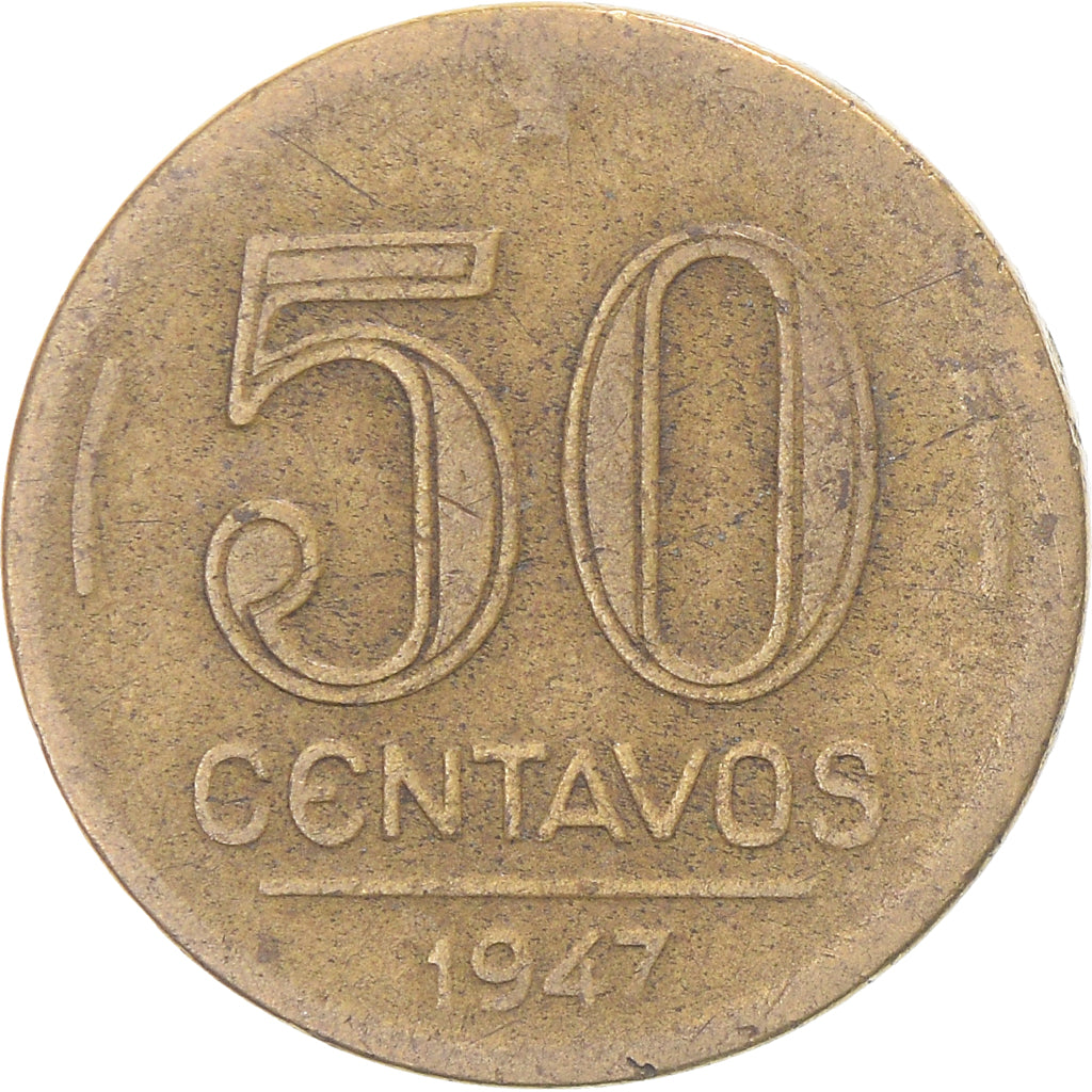 Coin, Brazil, 50 Centavos, 1947