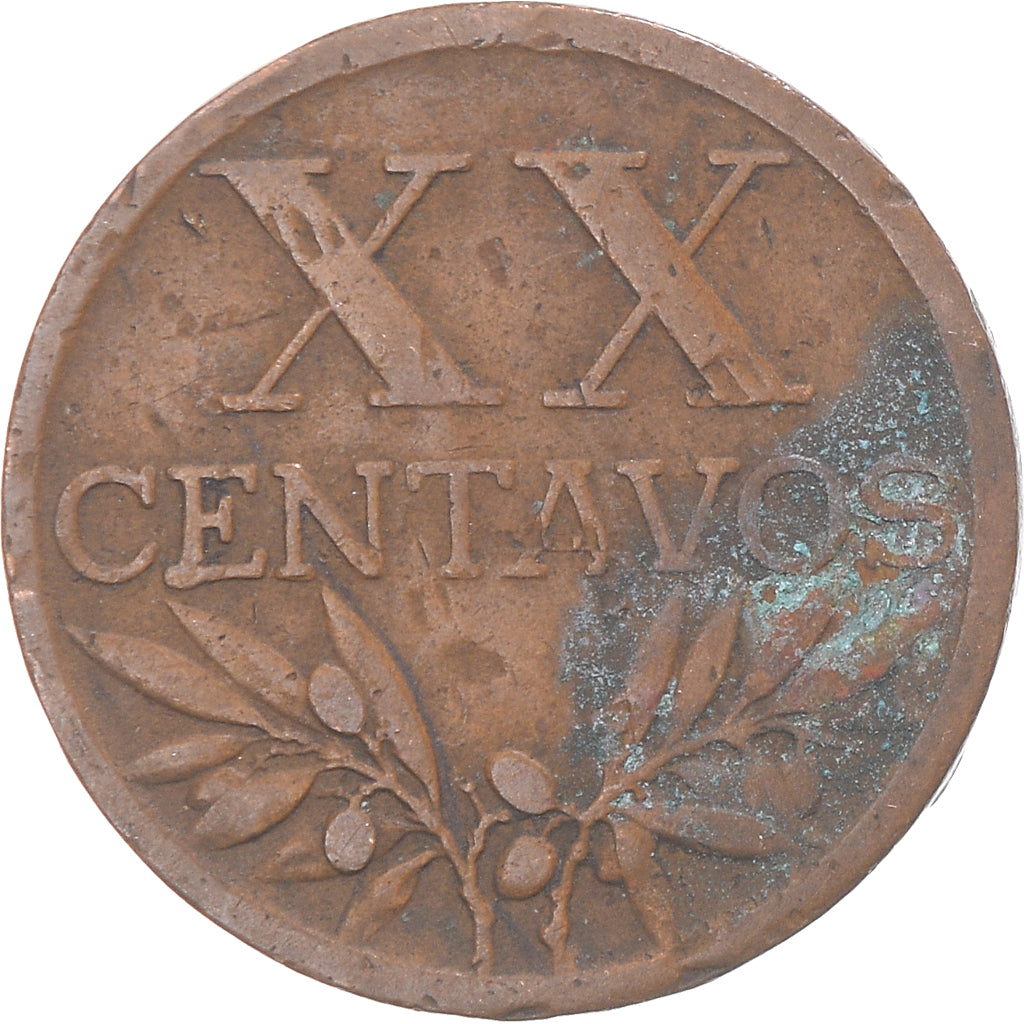 Munten, Portugal, 20 Centavos, 1943